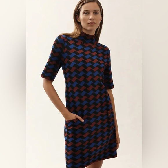 Maeve Annalise Mock Neck Mini Sweater Dress - Picture 3 of 12